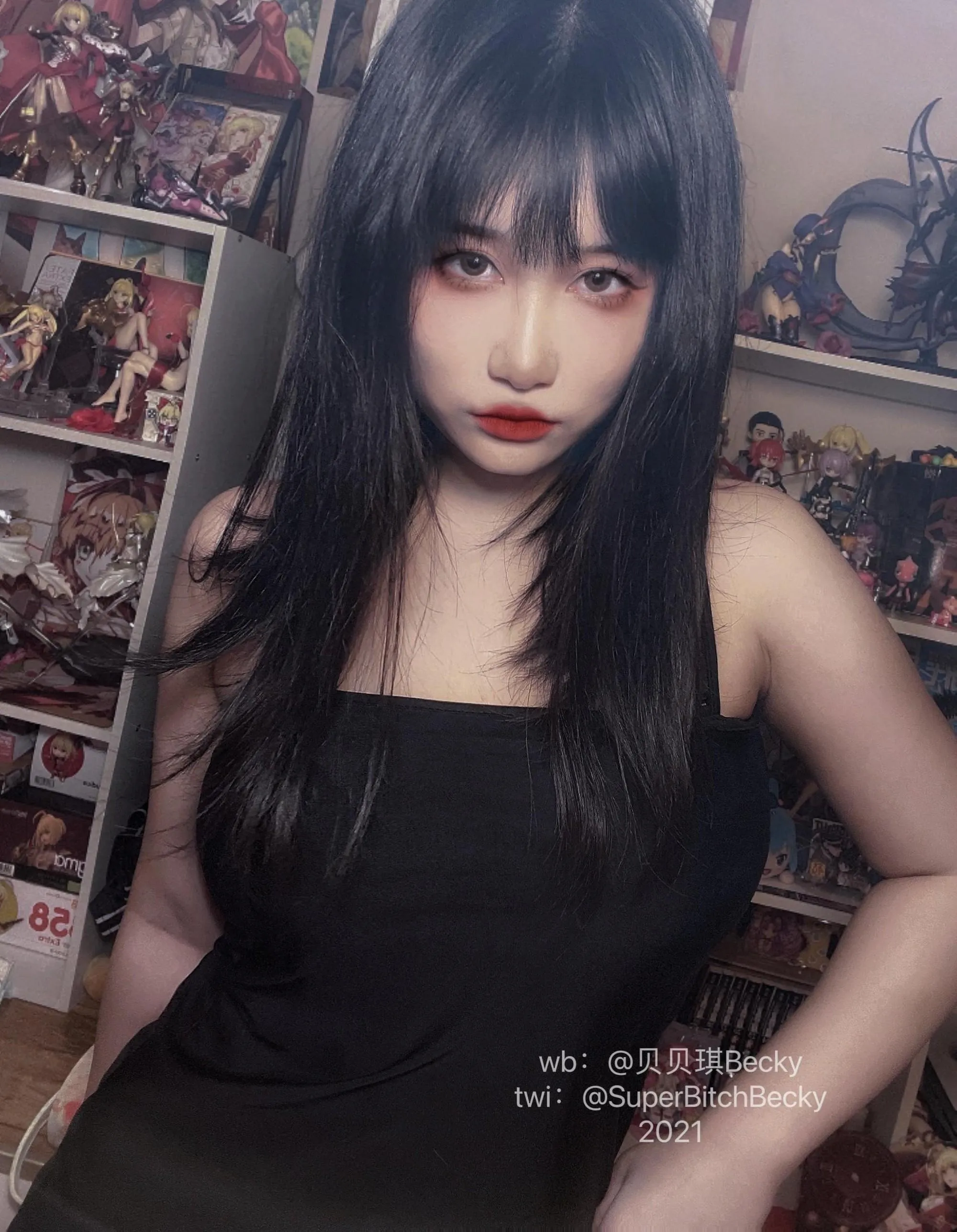 贝贝琪Becky – NO.019 对镜黑发辣妹 [105P]插图4
